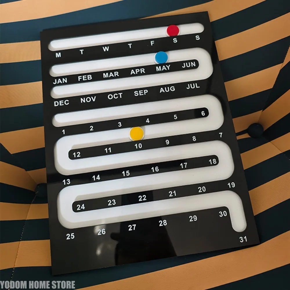 Office Tech Gadgets - Nordic Acrylic Perpetual Calendar - Creative