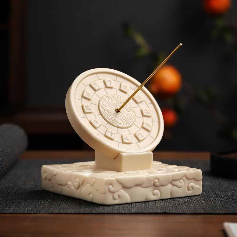 Office Tech Gadgets - Chinese Style Ceramic Sundial Clock Dial