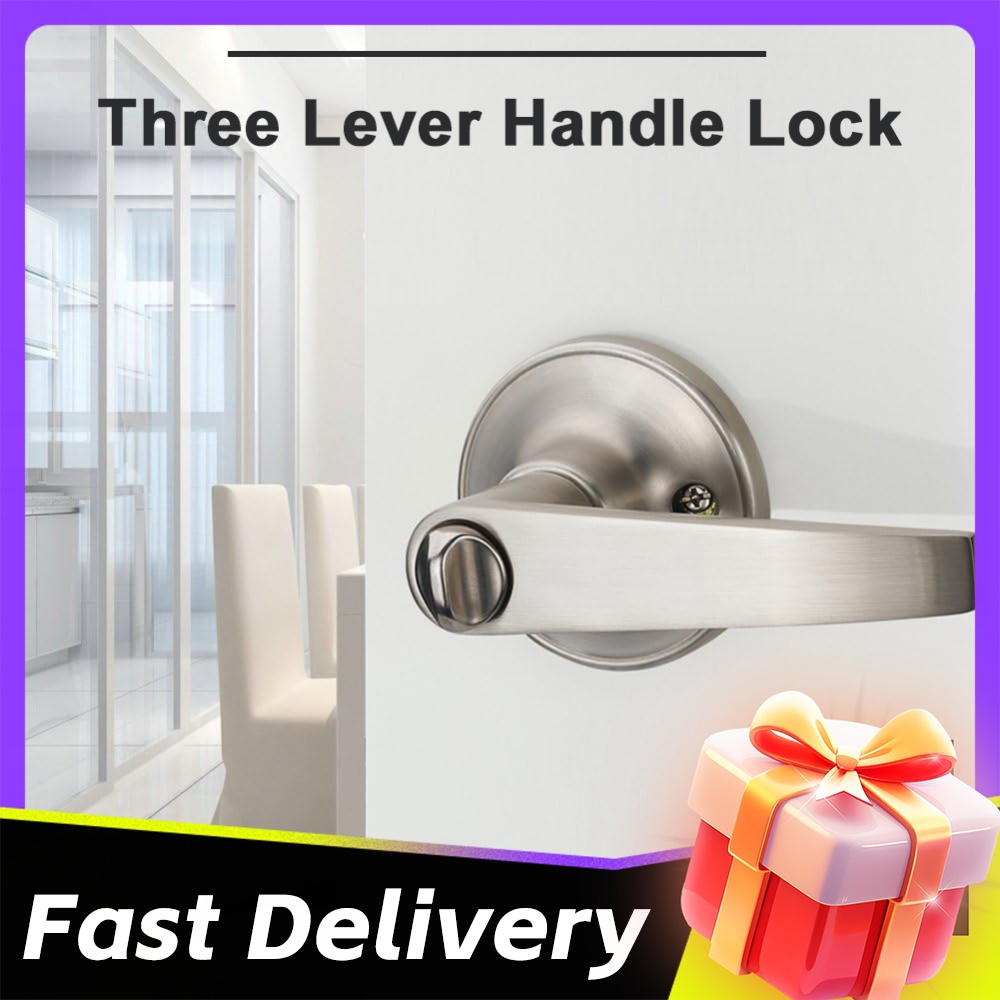 Office Tech - Door Lever Lock with 3 Keys