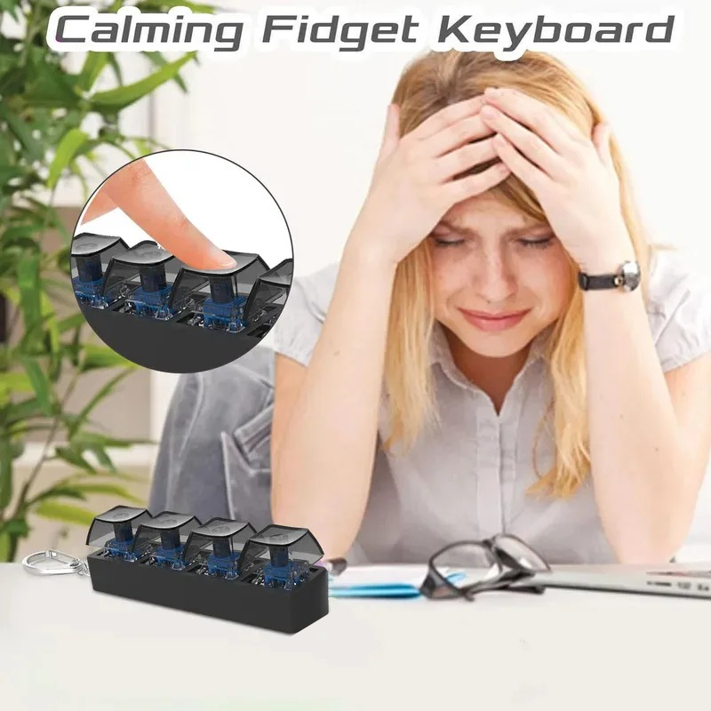 4Keys Finger Button Anti-stres - đánh giá và giá Office Tech
