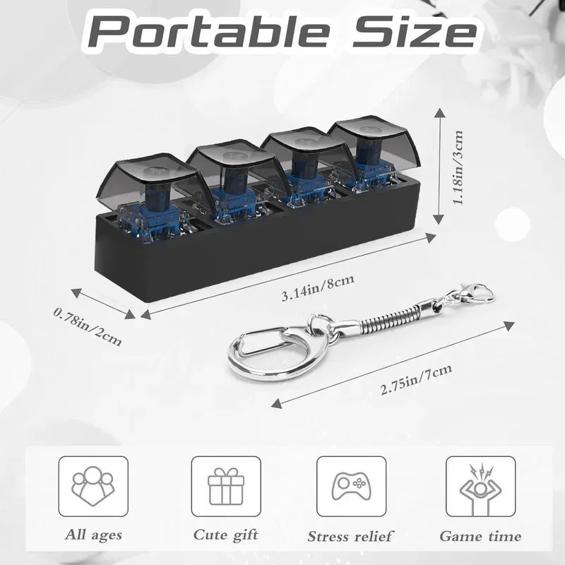 4Keys Finger Button Anti-stres - đánh giá và giá Office Tech