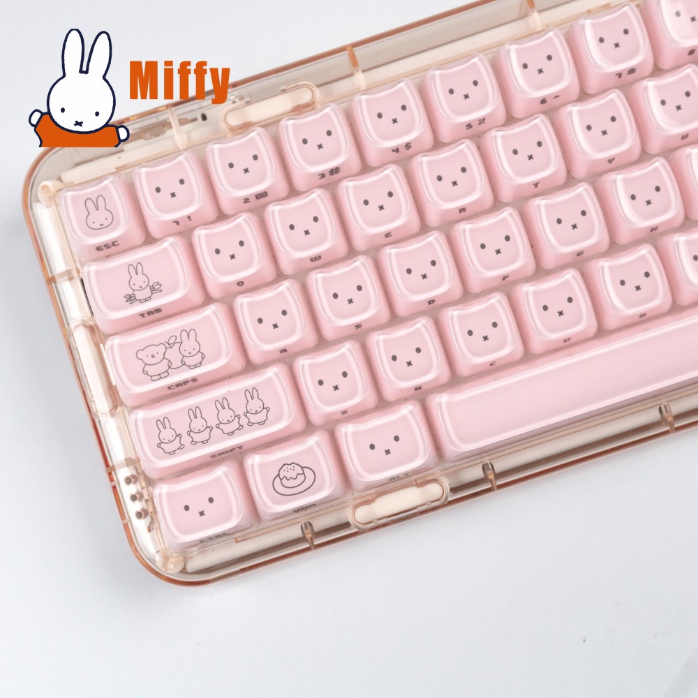 Kawaii Miffy Keycaps Cute Rabb - đánh giá và giá Office Tech