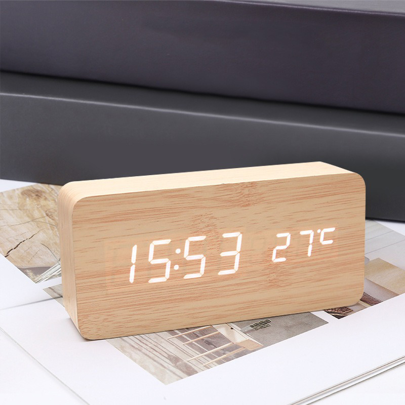 Wooden Digital Alarm Clock,LED - đánh giá và giá Office Tech Gadgets