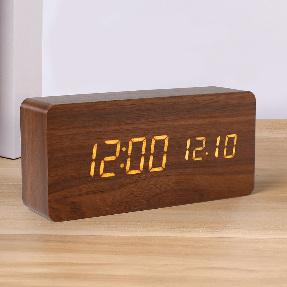 Wooden Digital Alarm Clock,LED - đánh giá và giá Office Tech Gadgets