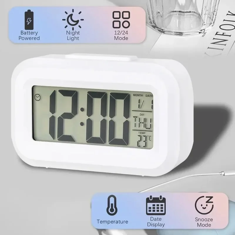 Led Digital Alarm Clock Backli - đánh giá và giá Office Tech Gadgets