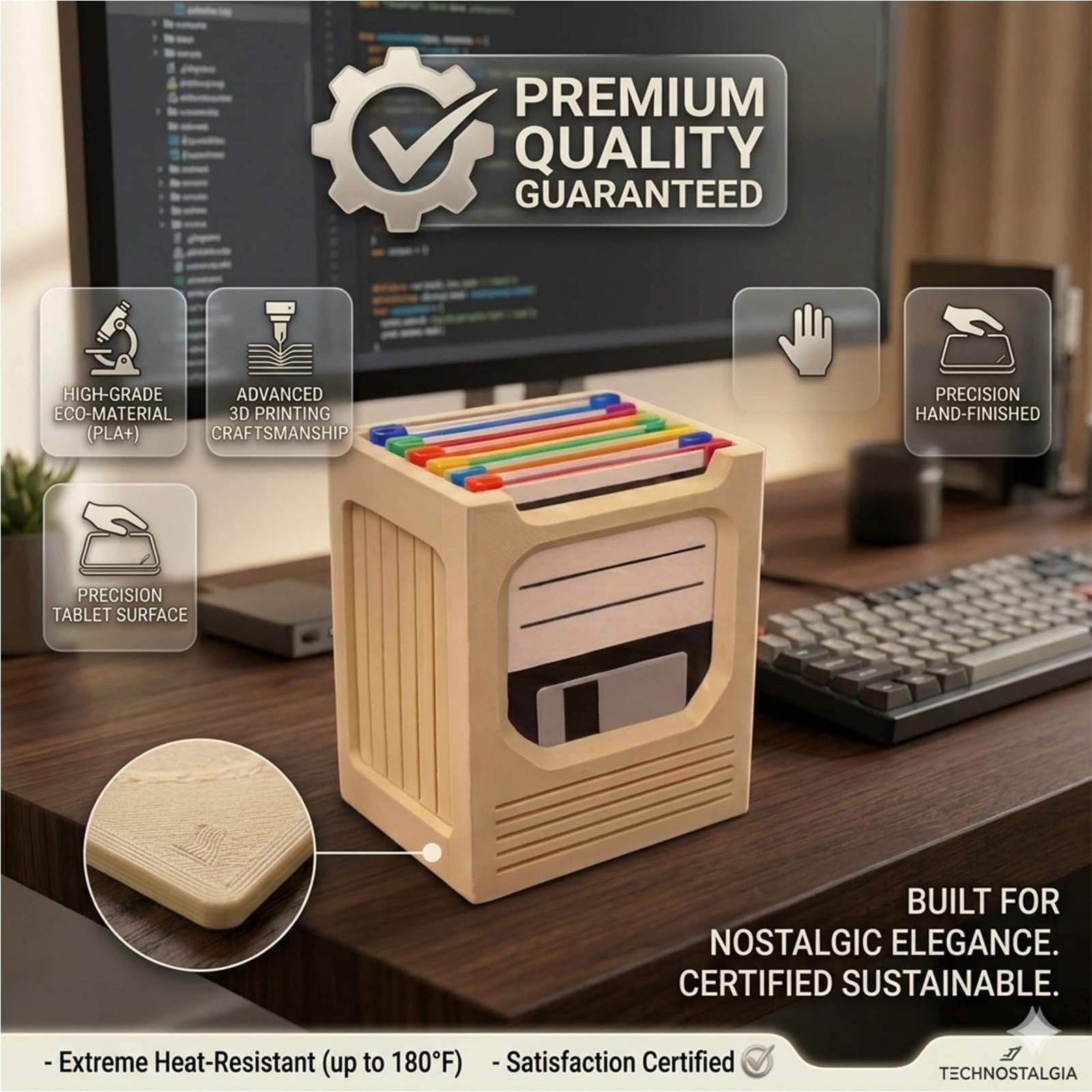 Retro Tech Coaster Holder Set  - đánh giá và giá Office Tech
