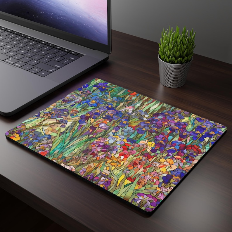 Floral Mosaic Mouse Pad Colorf - đánh giá và giá Office Tech Set Up